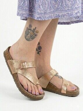 Mephisto Helen Rose Gold Sandals Size 36